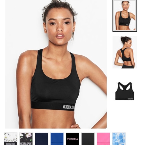 Victoria Sport Mesh Racerback Sport Bra - Picture 1 of 4